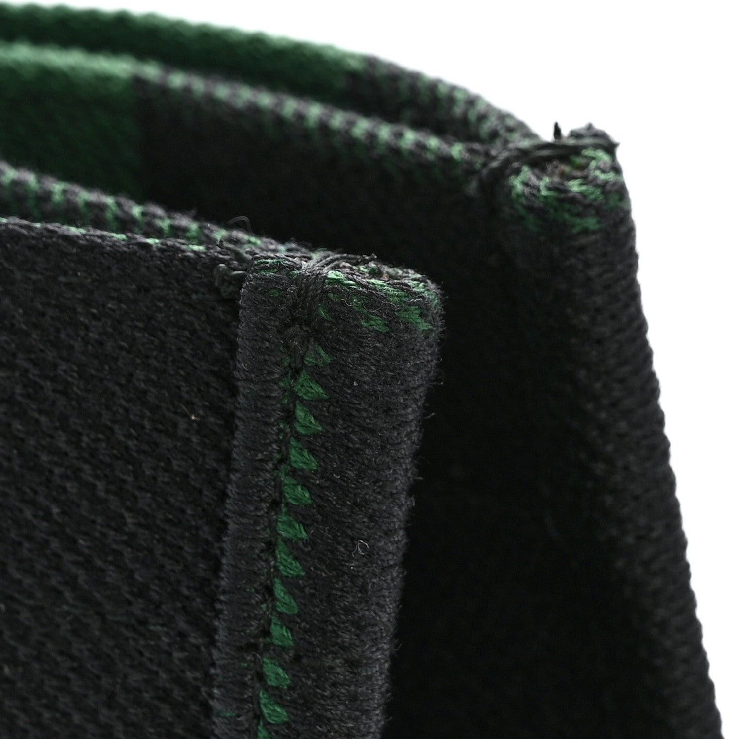 Christian Dior Canvas Embroidered Checkered Book Tote Black Green 12 of 12