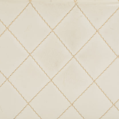 Chanel Calfskin Wild Stitch Surpique Top Handle Bag White 3 of 12