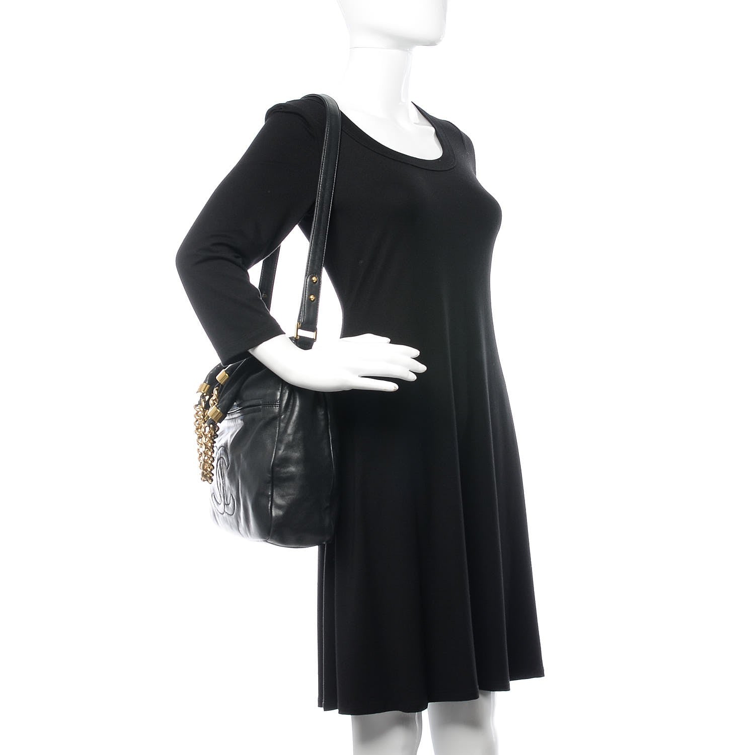 Chanel Calfskin Medium Rodeo Drive Tote Black 3 of 8