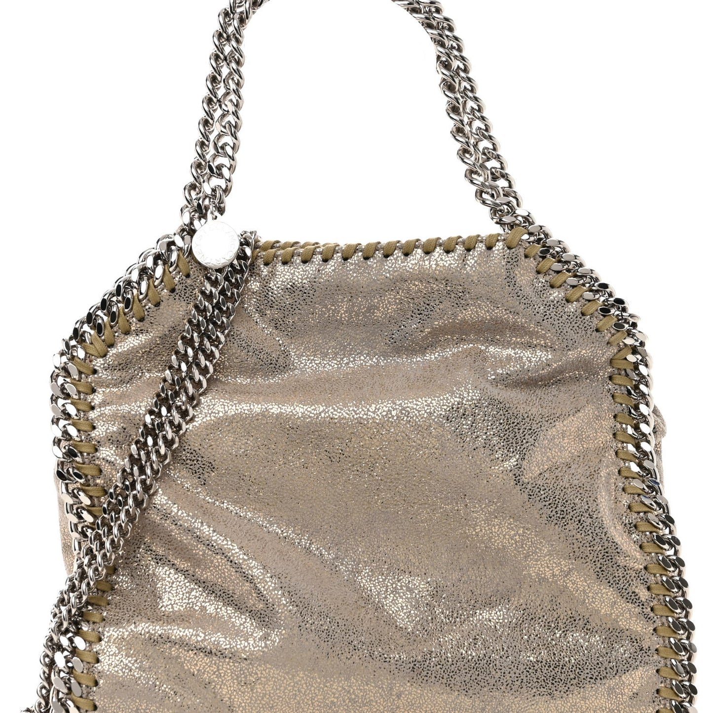 Shaggy Deer Mini Falabella Tote Gold