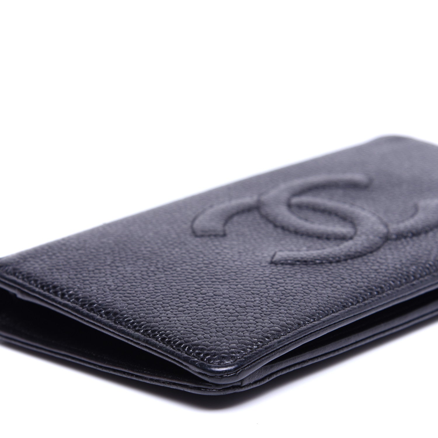 Chanel Caviar Timeless CC Yen Wallet Black 6 of 12