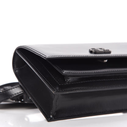 Balenciaga Shiny Box Calfskin Monochrome XS Sharp Belt Bag Black 5 of 7