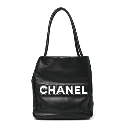 Chanel Lambskin Camellia Tote Black 1 of 10