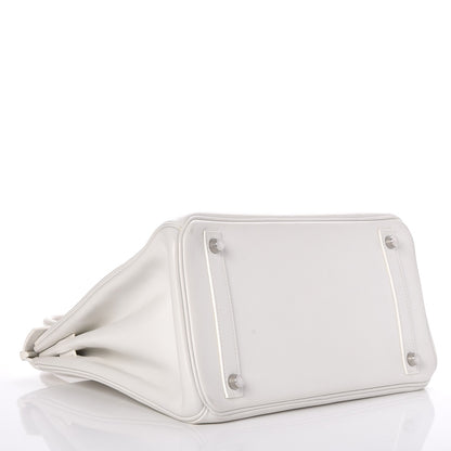 Hermes Swift Birkin 30 White 5 of 14