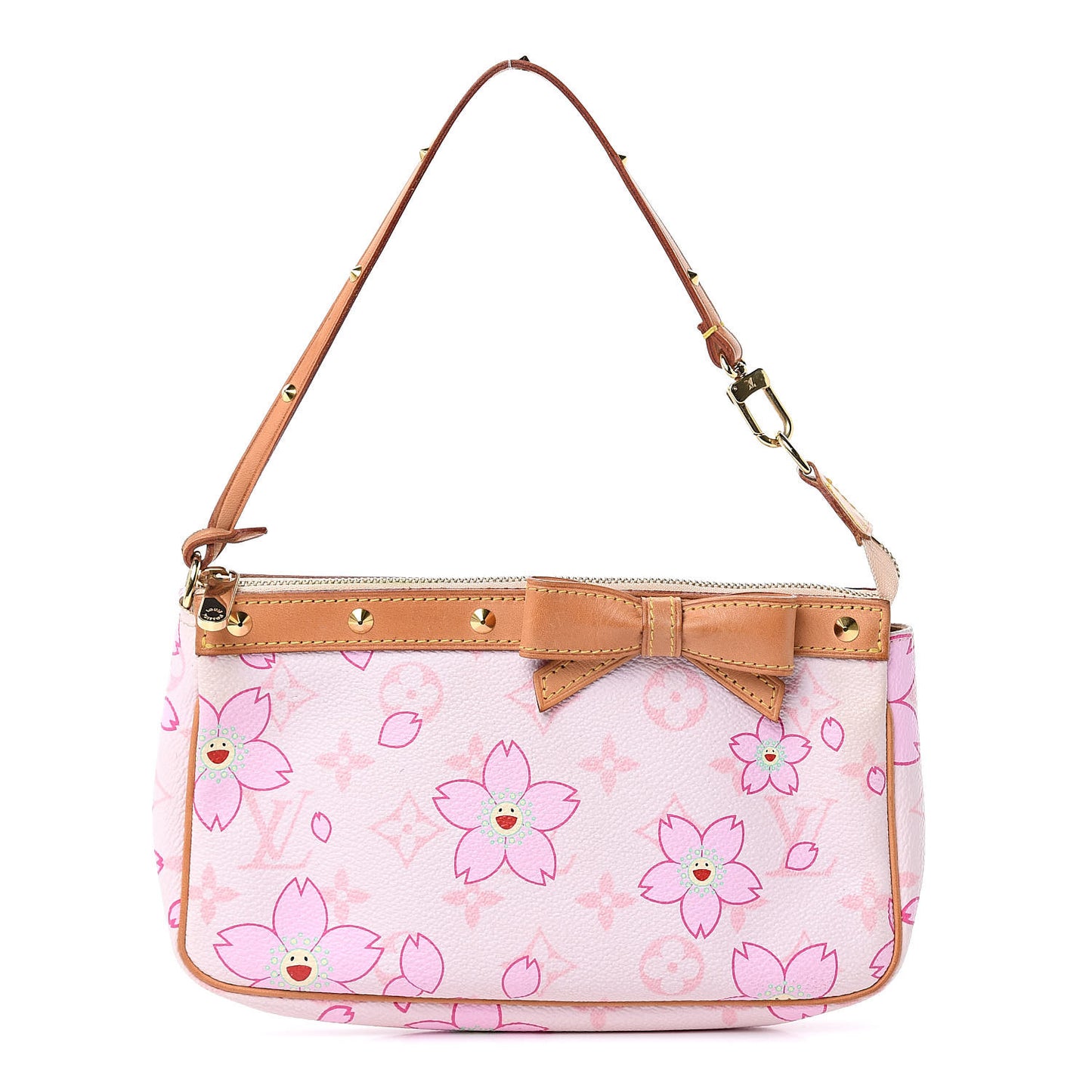Monogram Cherry Blossom Pochette Accessories Pink