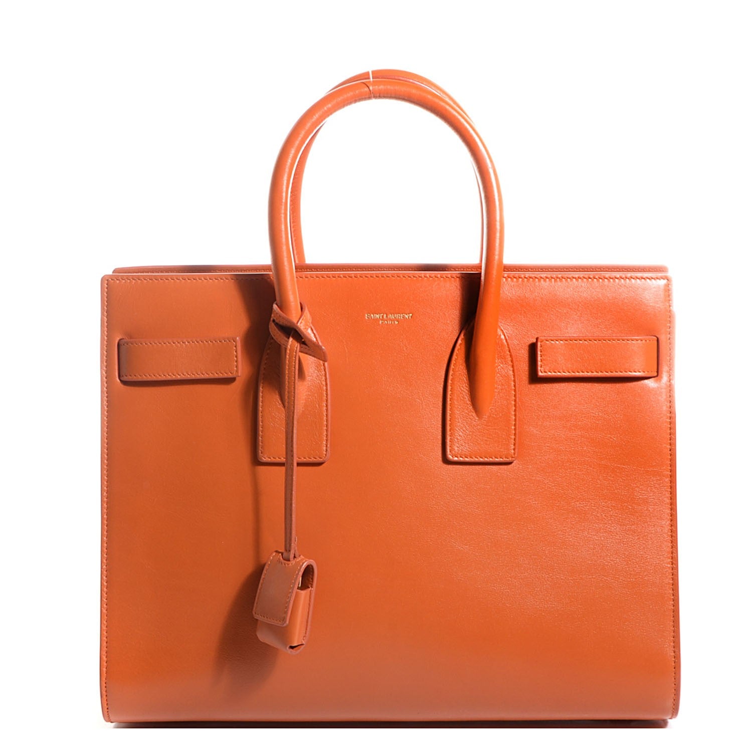 Saint Laurent Calfskin Small Sac De Jour Mandarine 1 of 8