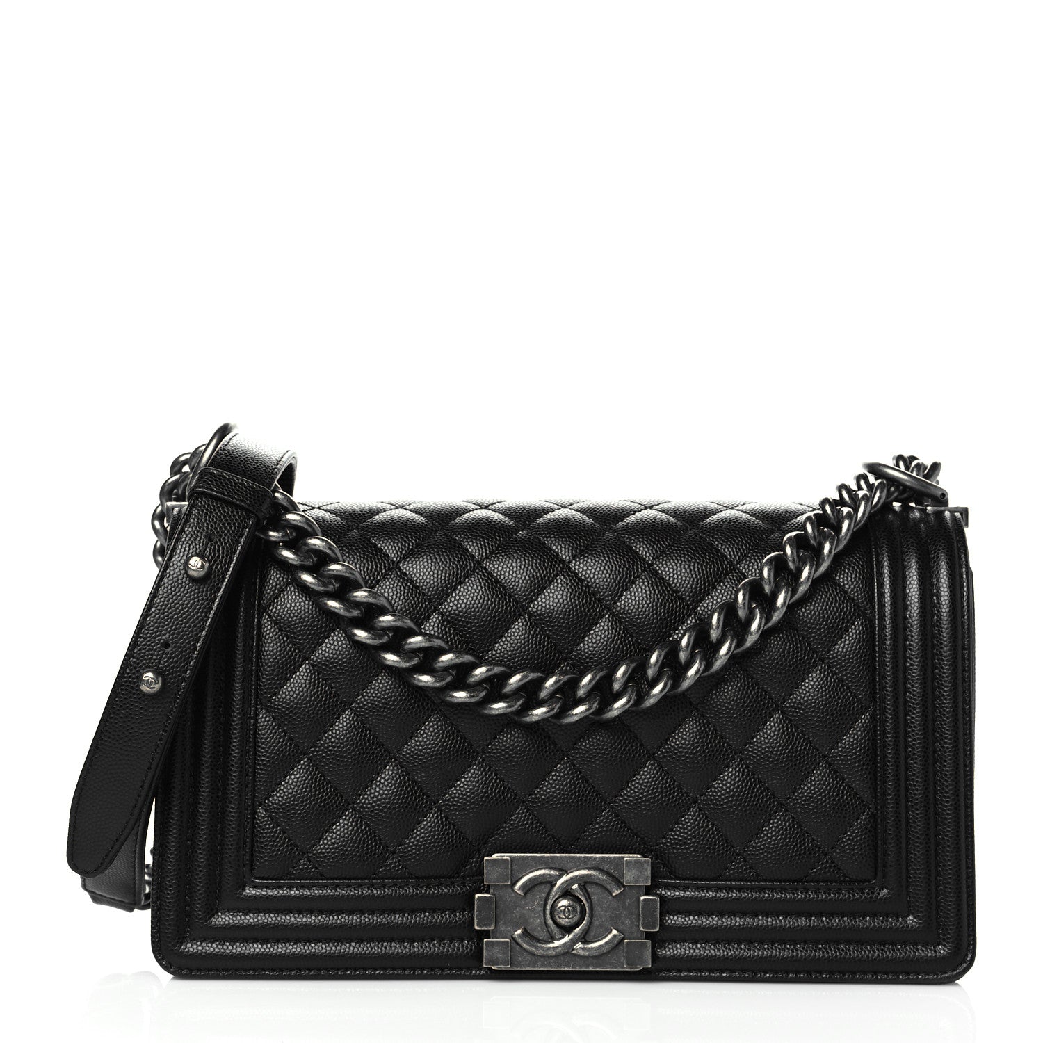 Chanel Caviar Quilted Medium Boy Flap Black 1 of 11