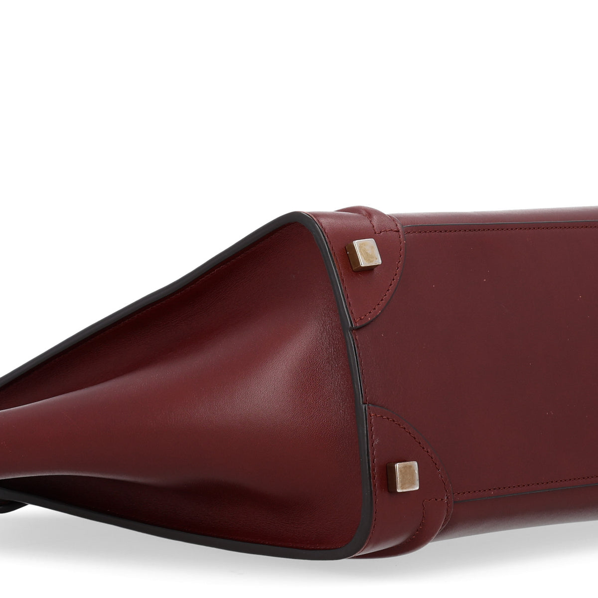 Smooth Calfskin Micro Luggage Burgundy
