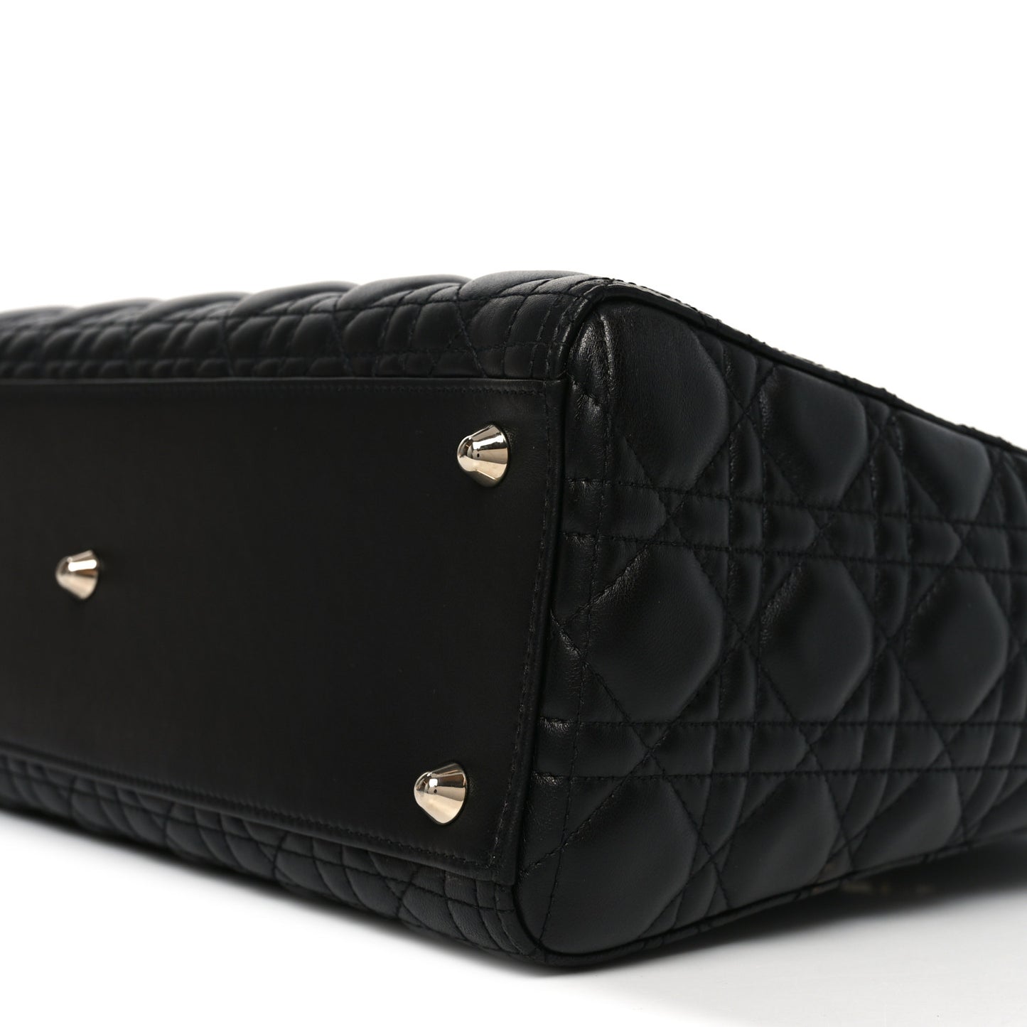 Lambskin Cannage Large Lady Dior Black