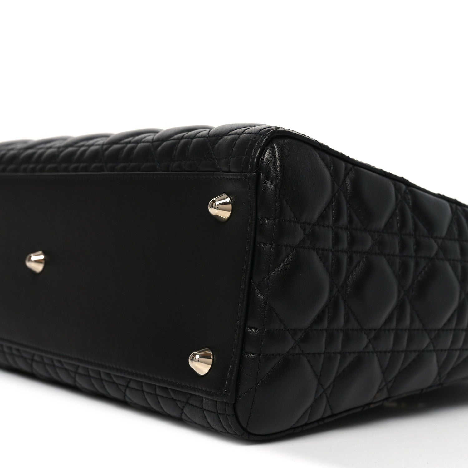Christian Dior Lambskin Cannage Large Lady Dior Black 10 of 10