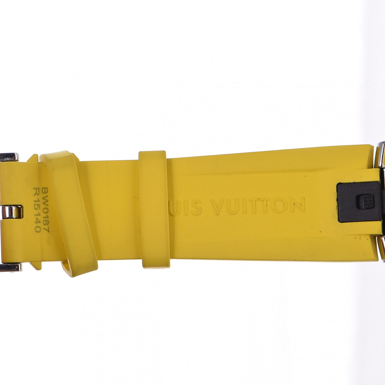 Louis Vuitton Stainless Steel Rubber 42mm Monogram Tambour Horizon Smartwatch Yellow 5 of 8