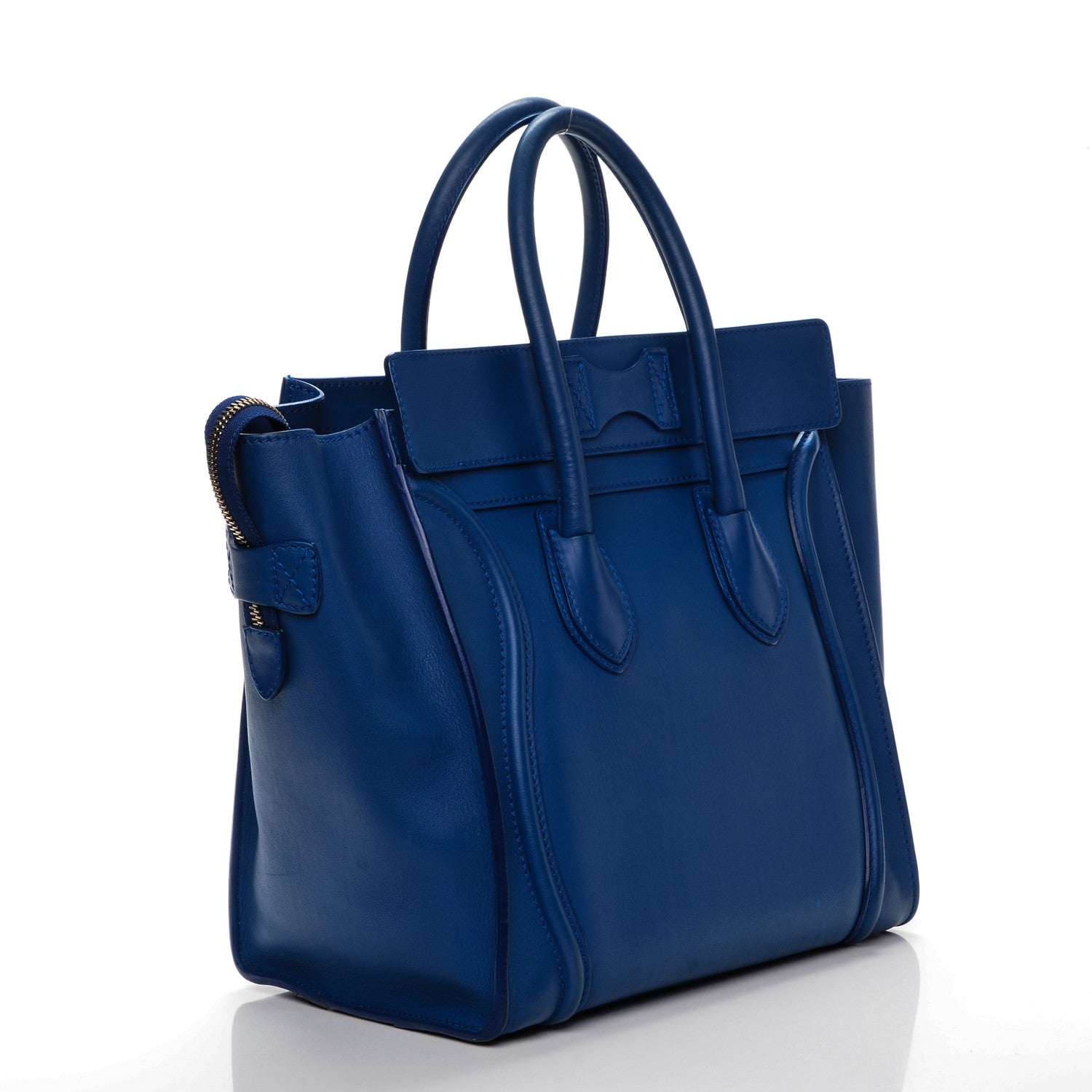 Celine Smooth Calfskin Mini Luggage Royal Blue 3 of 6