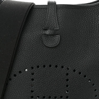 Hermes Taurillon Clemence Evelyne III PM Black 8 of 10