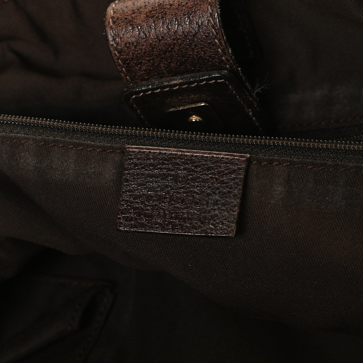Gucci Monogram Medium Abbey Convertible Tote Dark Brown 5 of 10