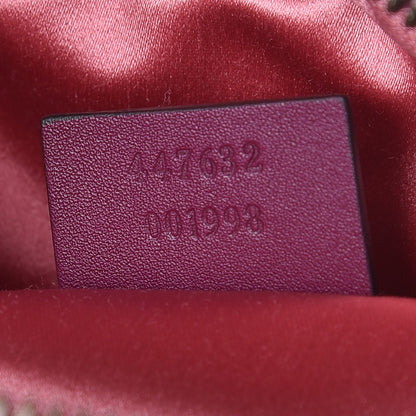 Gucci Velvet Matelasse Small GG Marmont Chain Shoulder Bag Fuchsia Violet Cyclamen 7 of 10