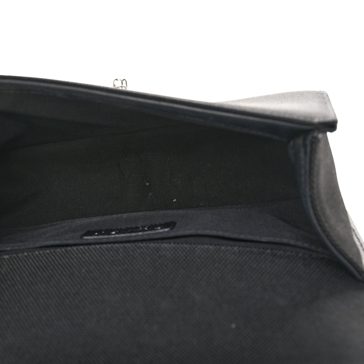 Canvas Quilted Medium Fluo Boy Flap Black