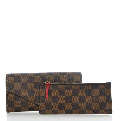 Louis Vuitton Damier Ebene Josephine Wallet Red 10 of 11