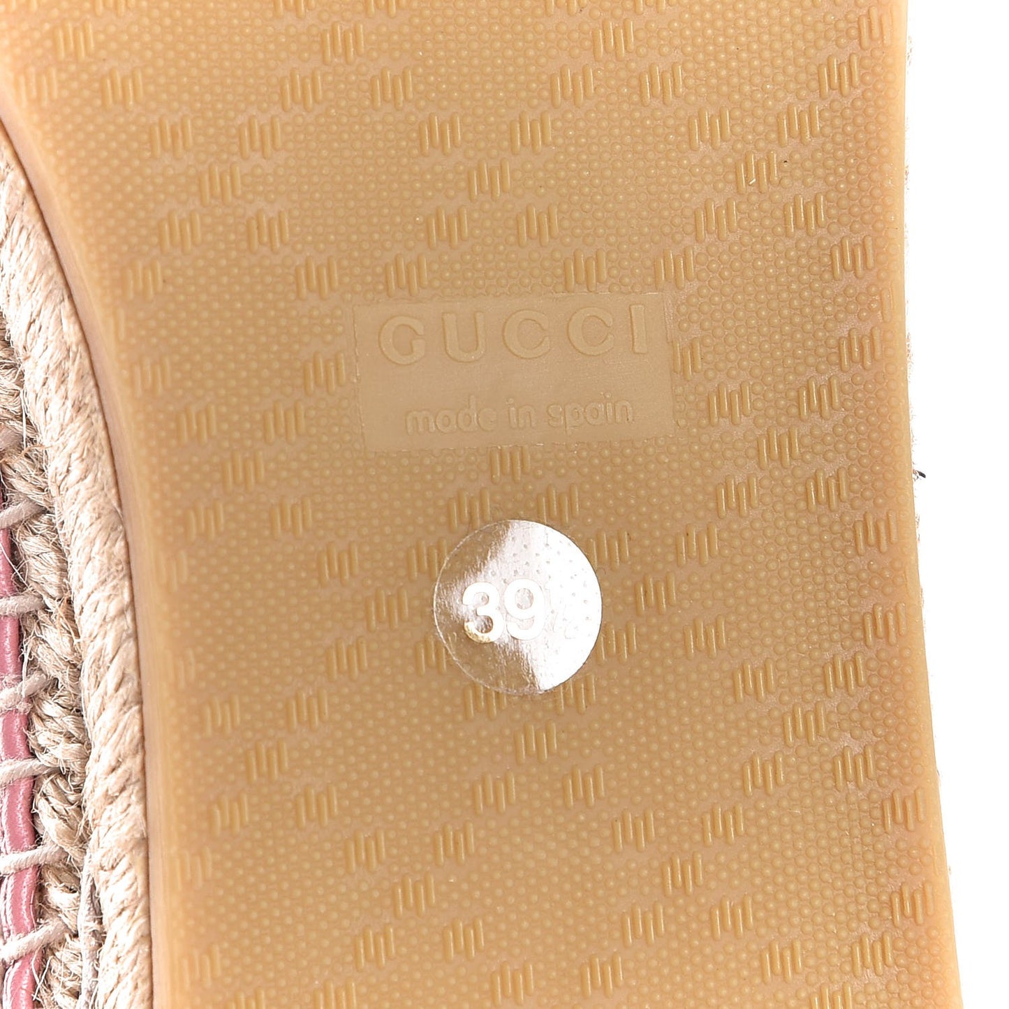 Guccissima Signature Espadrilles 39.5 Rose Baby Candy