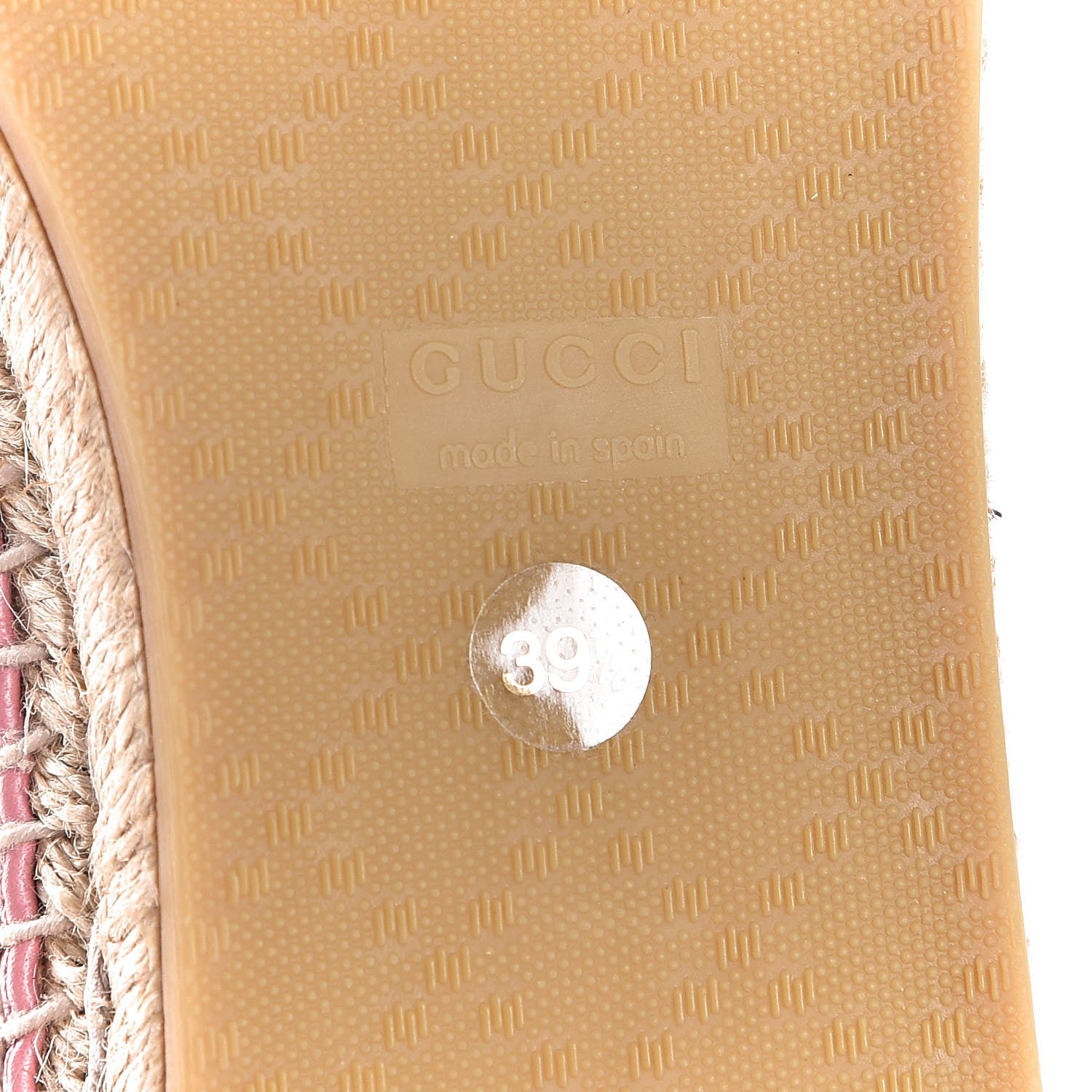 Gucci Guccissima Signature Espadrilles 39.5 Rose Baby Candy 7 of 8