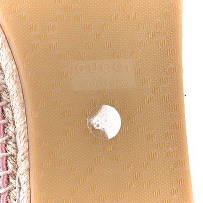 Gucci Guccissima Signature Espadrilles 39.5 Rose Baby Candy 7 of 8