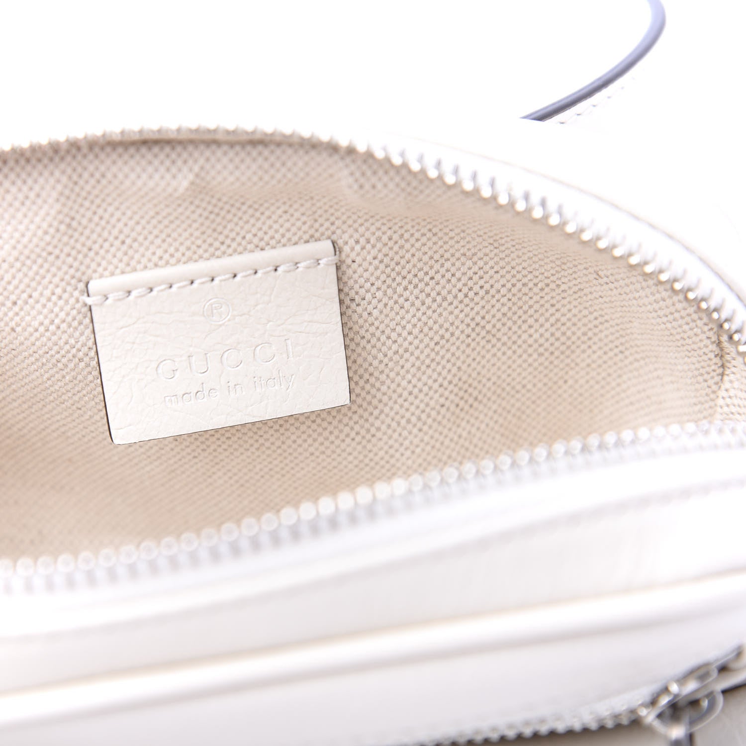 Gucci Fluffy Calfskin Mini Morpheus Belt Bag 90 36 White 8 of 11
