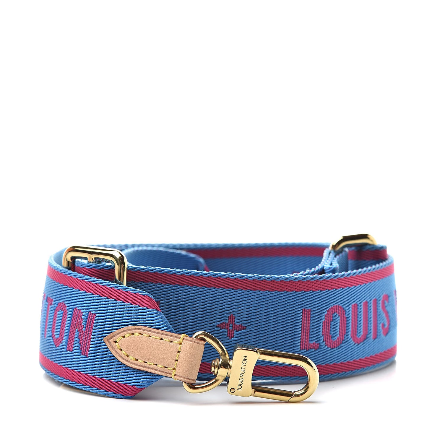 Nylon Bandouliere Shoulder Strap Blue Magenta