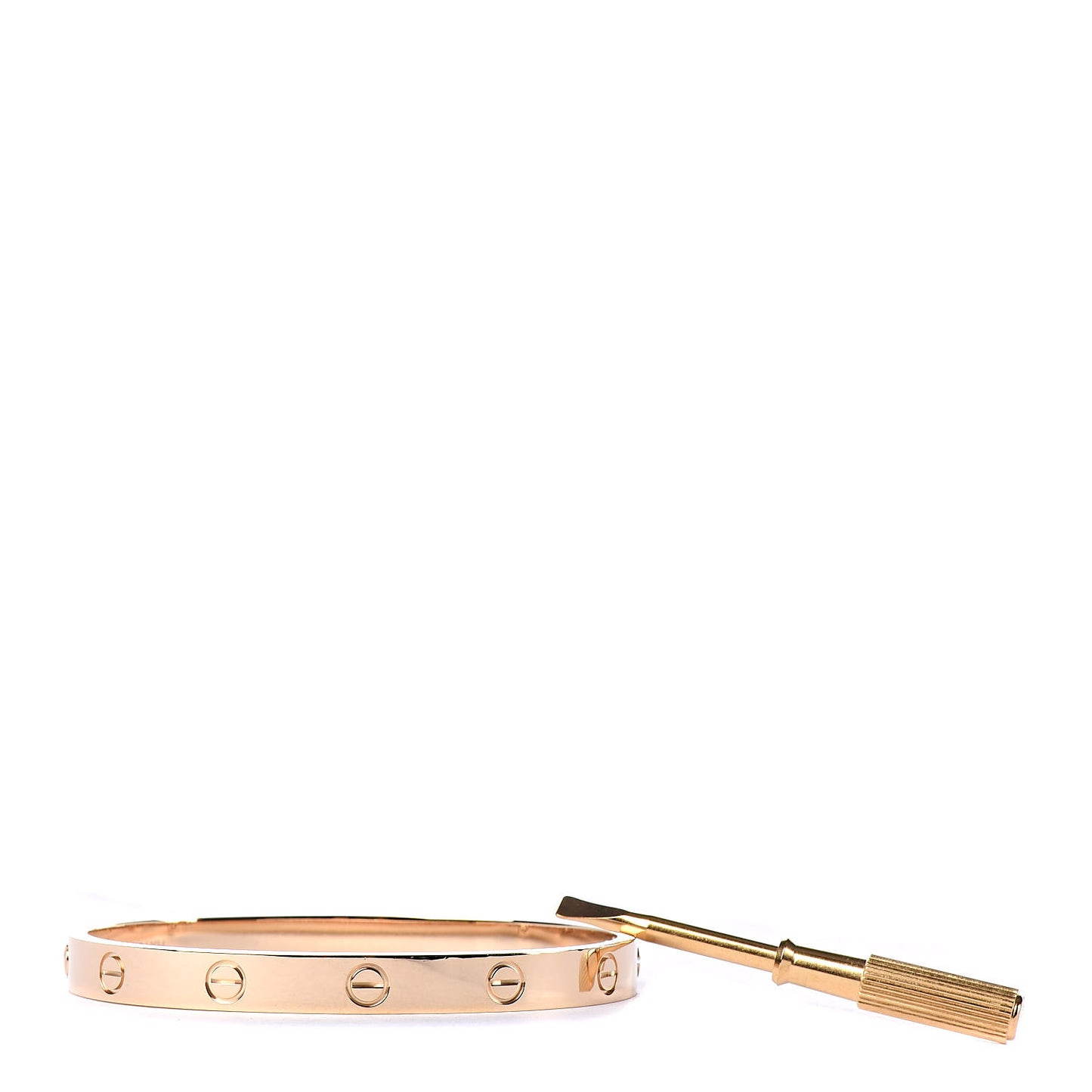 18K Yellow Gold LOVE Bracelet 17