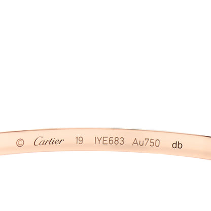 Cartier 18K Pink Gold Small LOVE Bracelet 19 3 of 4