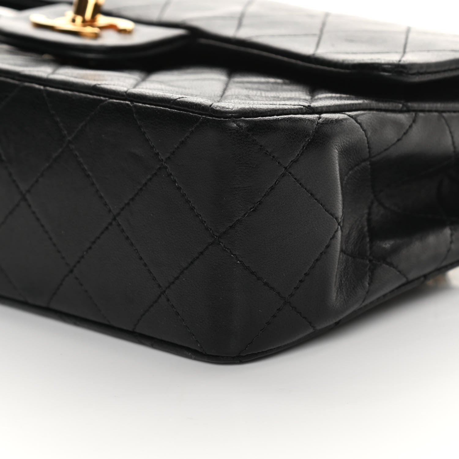Chanel Lambskin Quilted Small Double Flap Black 10 of 17
