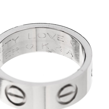 Cartier Platinum 5.5mm LOVE Ring 45 3.25 5 of 6