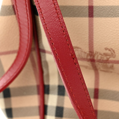 Burberry Haymarket Check Small Canterbury Tote Red 13 of 13