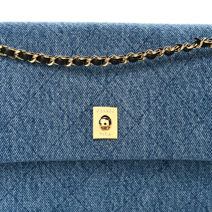 Chanel Denim Quilted Eyes On You Flap Blue 16 of 23