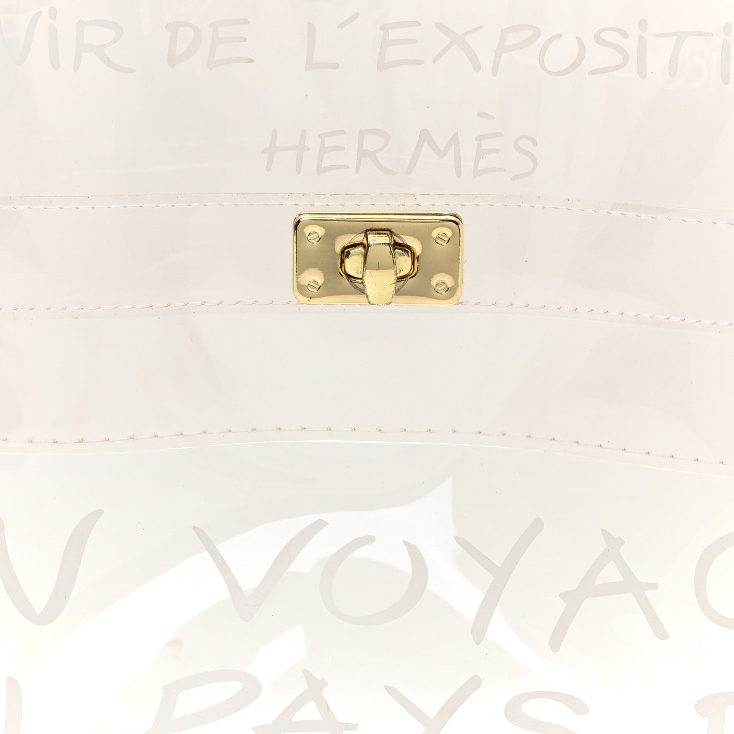 Hermes Vinyl Souvenir De L'Exposition Kelly Transparent 6 of 8