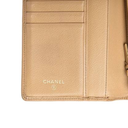 Chanel Grained Calfskin CC Button Yen Wallet Beige 8 of 13