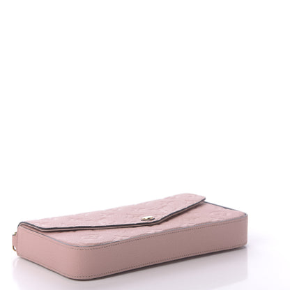 Louis Vuitton Empreinte Pochette Felicie Chain Wallet Rose Poudre 4 of 10