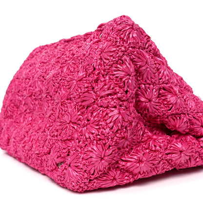 Prada Raffia Crochet Tote Fuchsia 10 of 10
