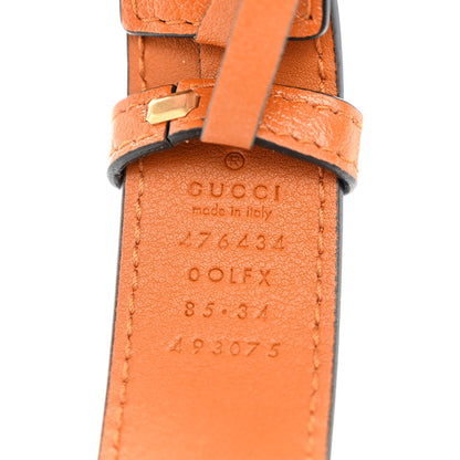 Gucci Vintage Effect Calfskin Matelasse Diagonal Torchon GG Marmont Belt Bag 85 34 Cognac 8 of 11