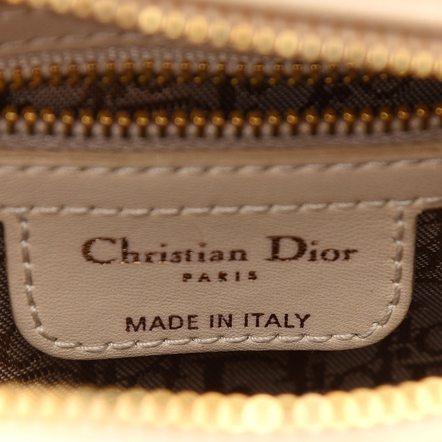 Lambskin Cannage Medium Lady Dior Light Beige