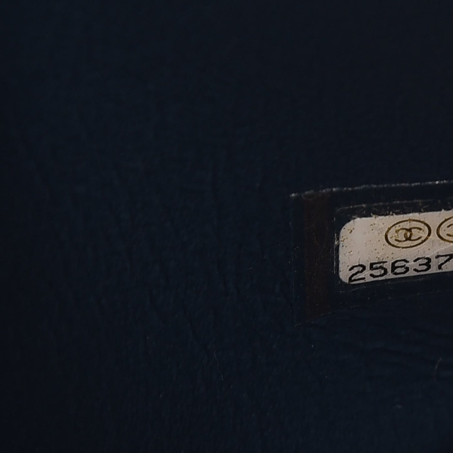 Metallic Caviar Quilted Jumbo Double Flap Dark Blue