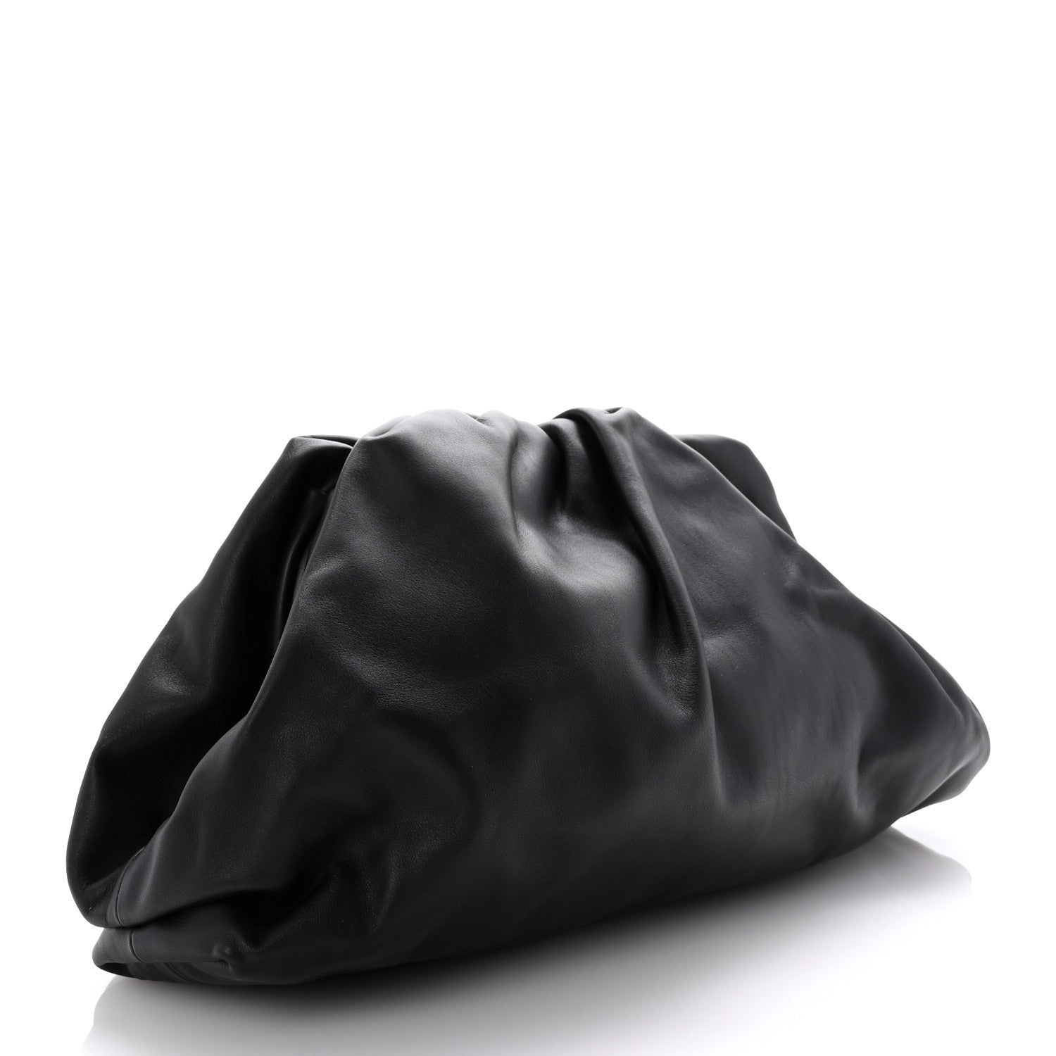 Bottega Veneta Smooth Butter Calf The Pouch Oversized Clutch Black 3 of 10