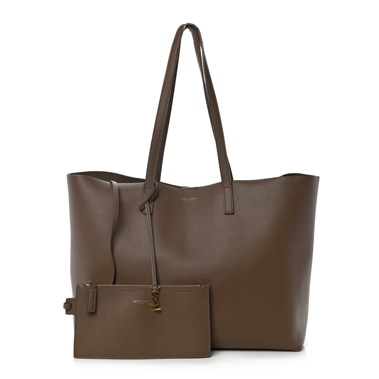 Saint Laurent Calfskin Large Shopping Tote 1 of 15