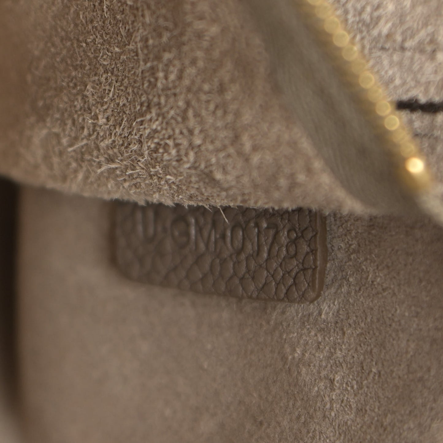Soft Grained Calfskin Sangle Bucket Bag Taupe