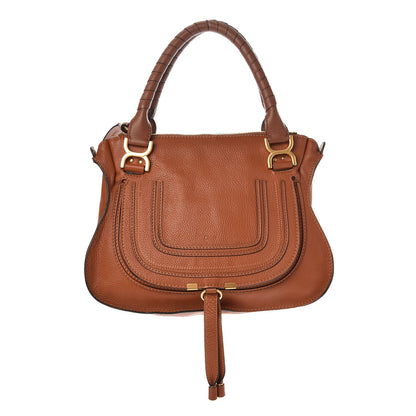 Chloe Calfskin Medium Marcie Satchel Tan 1 of 11