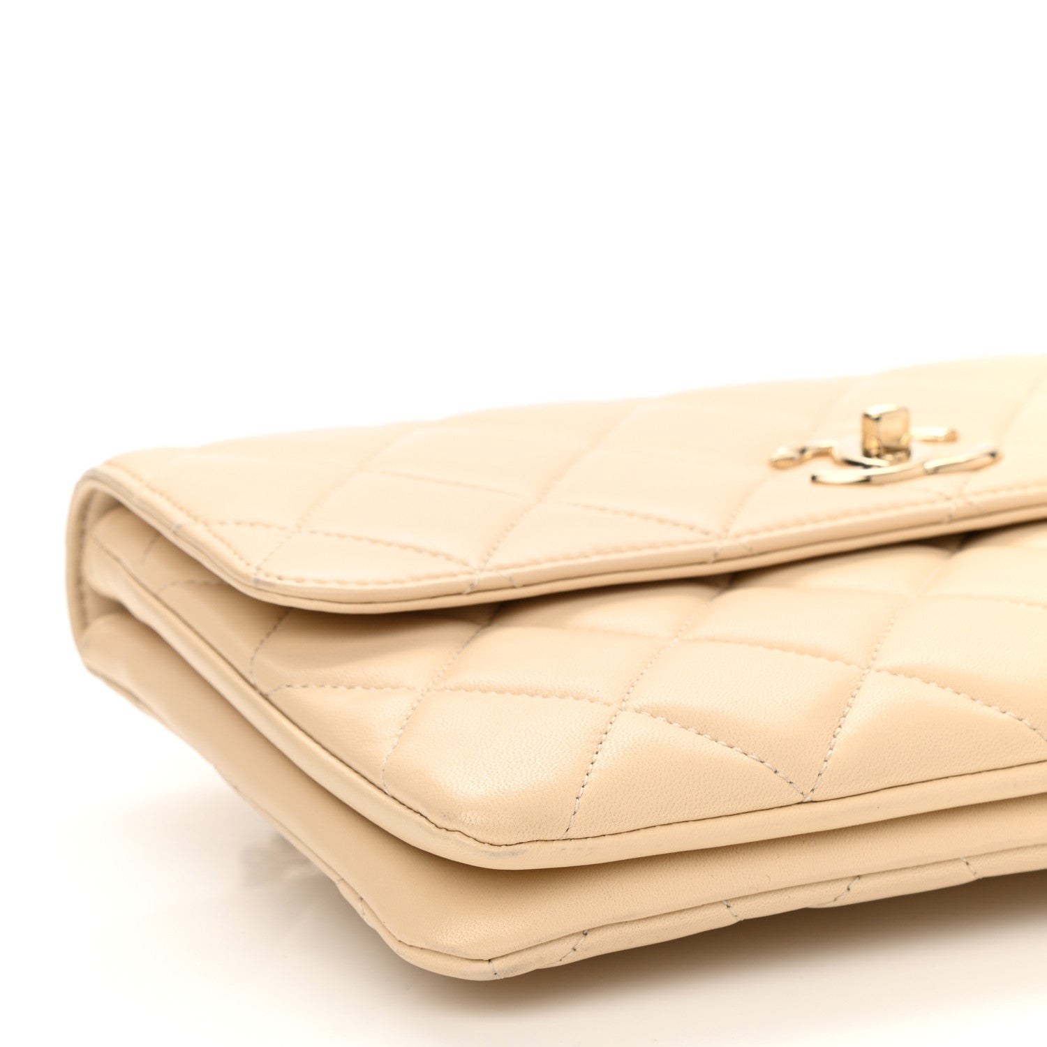 Chanel Lambskin Quilted Medium Trendy CC Flap Light Beige 10 of 11
