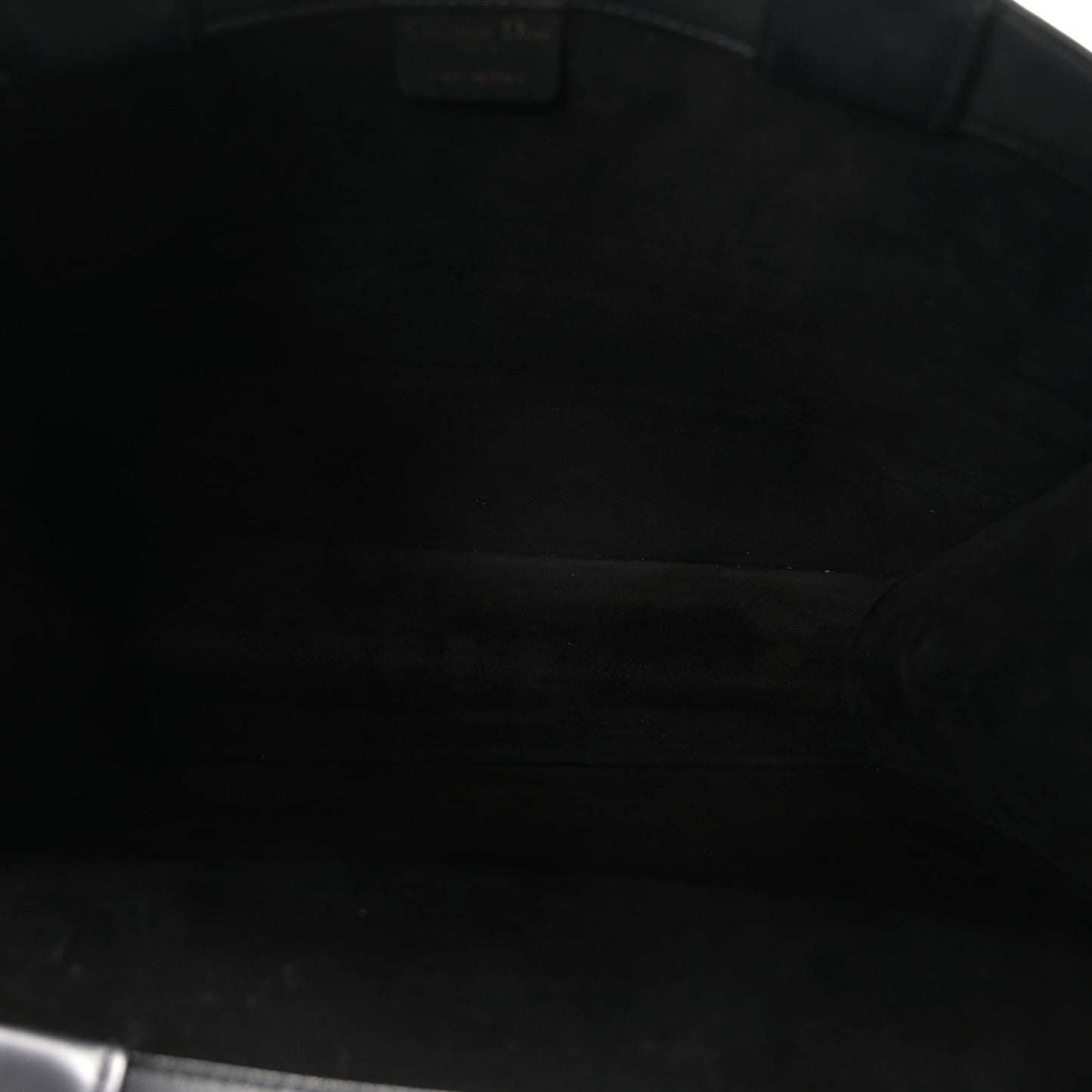 Calfskin Embossed Medium Book Tote Black