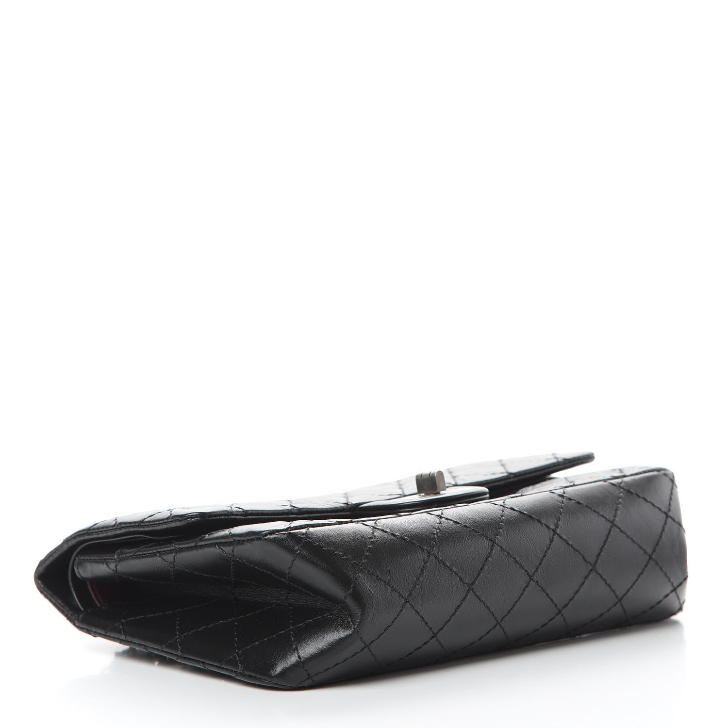 Chanel Aged Calfskin Quilted 2.55 Reissue 225 Flap Black 4 of 14