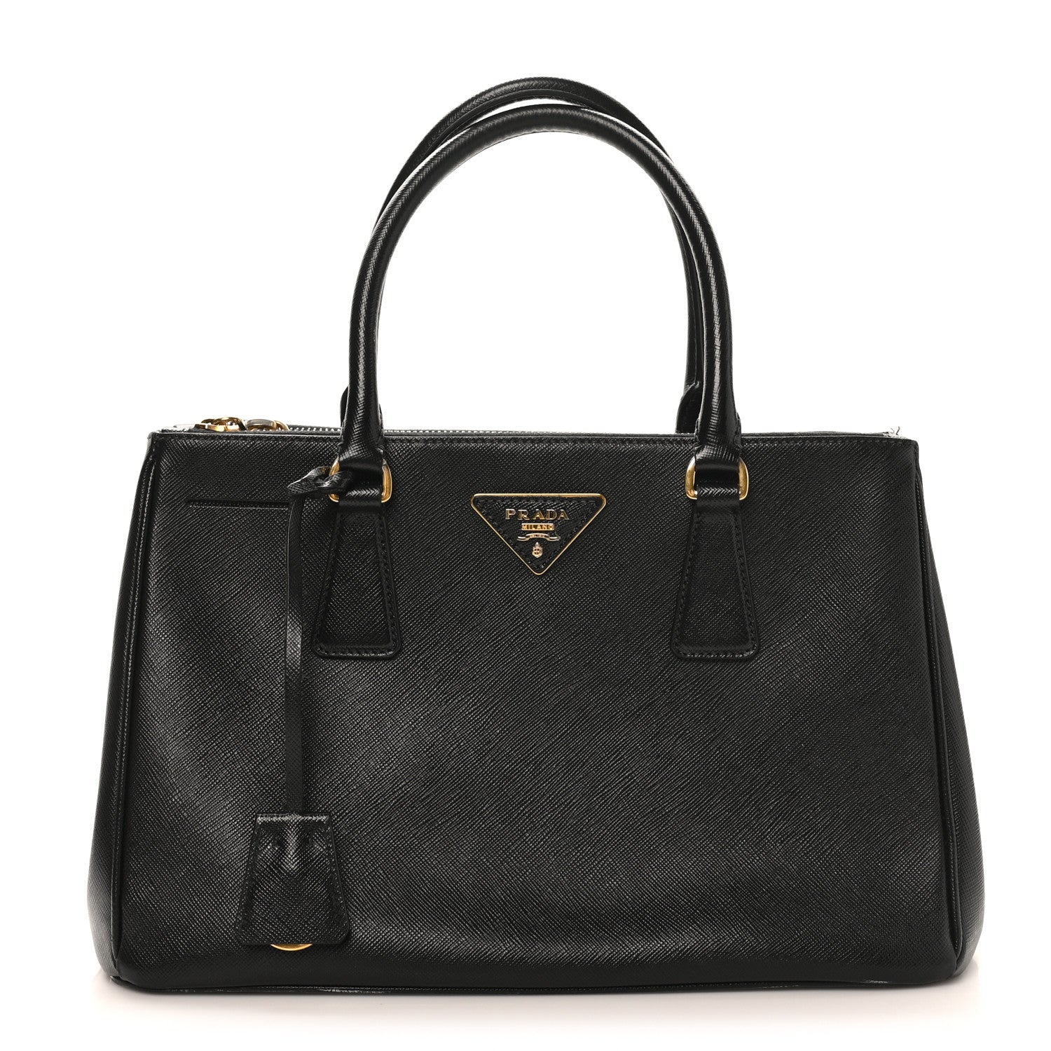 Prada Saffiano Lux Small Galleria Double Zip Tote Black 1 of 11