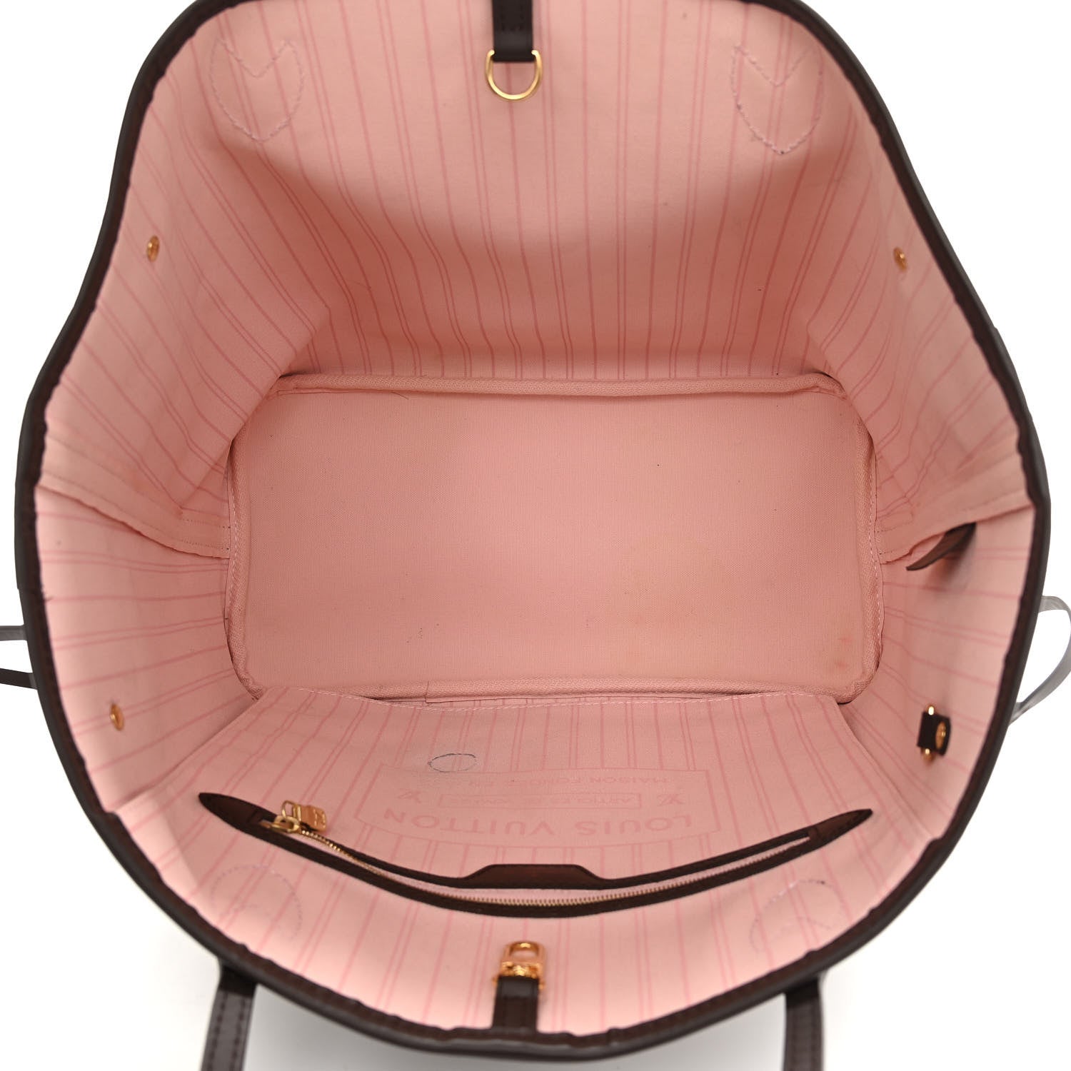 Louis Vuitton Damier Ebene Neo Neverfull MM Rose Ballerine 6 of 12