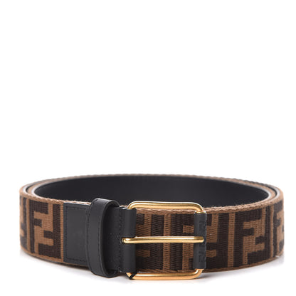 Fendi Ribbon Vitello Century FF 1974 Belt 110 44 Fango Moro 1 of 7