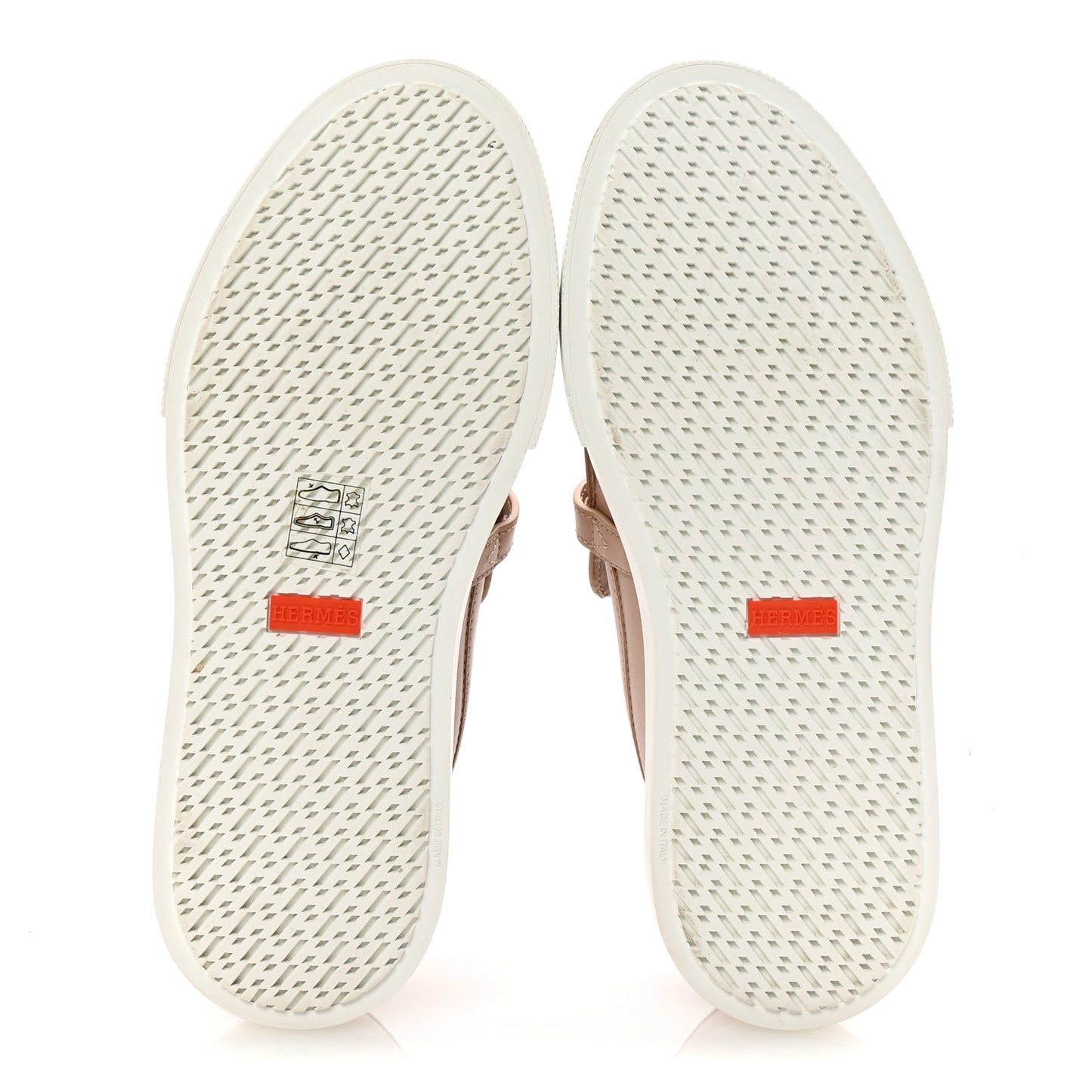 Calfskin Game Slip On Sneakers 37.5 Beige Nude